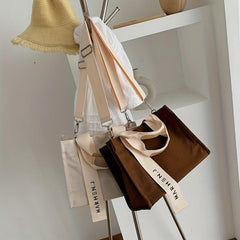 Canvas Crossbody Bag Large Capacity Tote Bag Casual Handbag