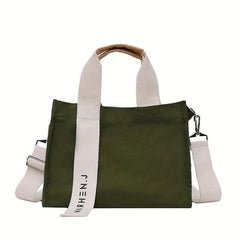 Canvas Crossbody Bag Large Capacity Tote Bag Casual Handbag