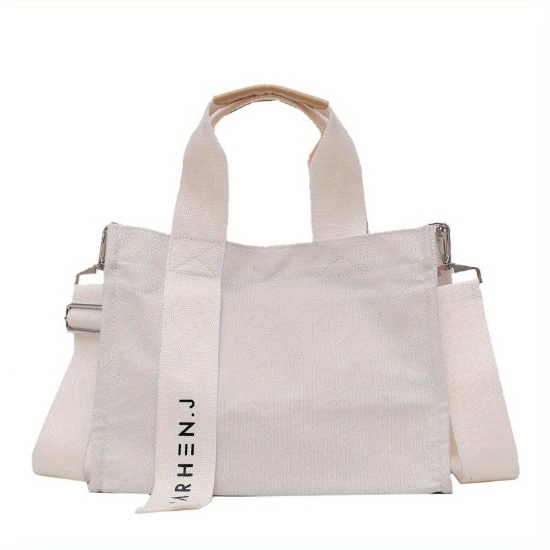Canvas Crossbody Bag Large Capacity Tote Bag Casual Handbag