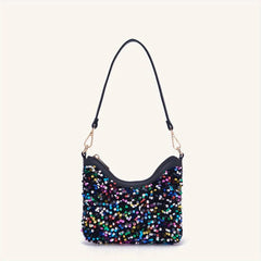 Glitter Underarm Bag Sparkly Shoulder Purse Versatile Baguette Bag