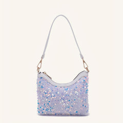 Glitter Underarm Bag Sparkly Shoulder Purse Versatile Baguette Bag