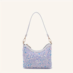 Glitter Underarm Bag Sparkly Shoulder Purse Versatile Baguette Bag