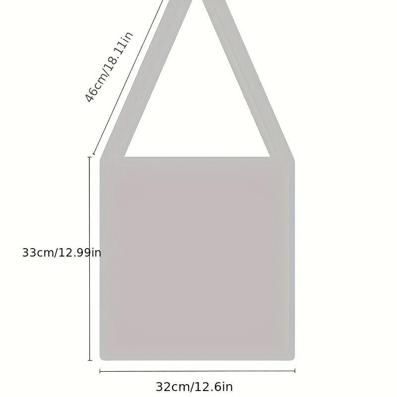 Foldable Stripes Ruched Handbag Colorblock Knitted Shoulder Bag