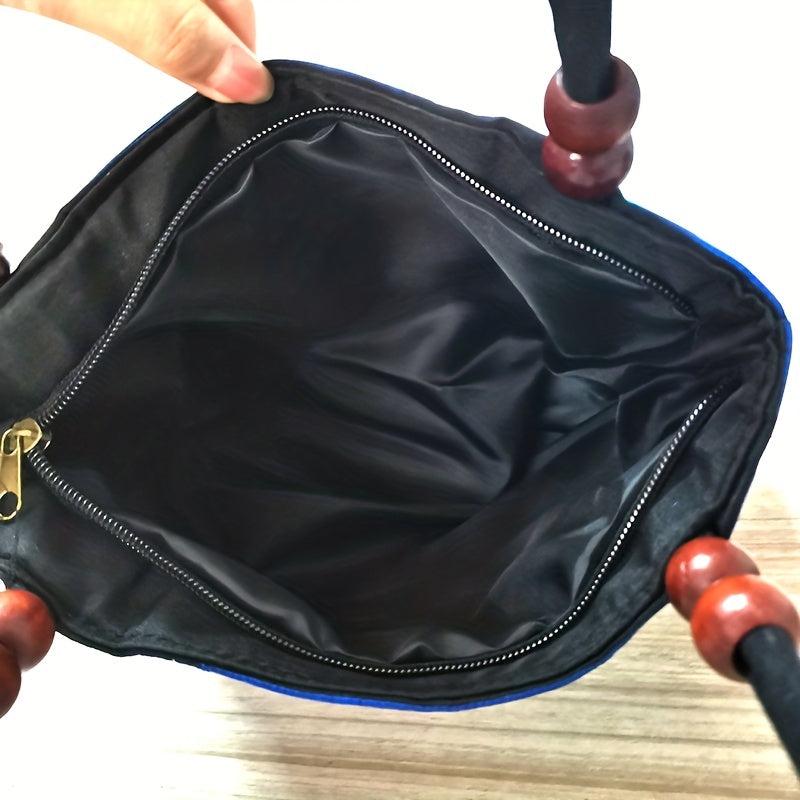 Flower Embroidered Ethnic Bag Casual Handbag For Women
