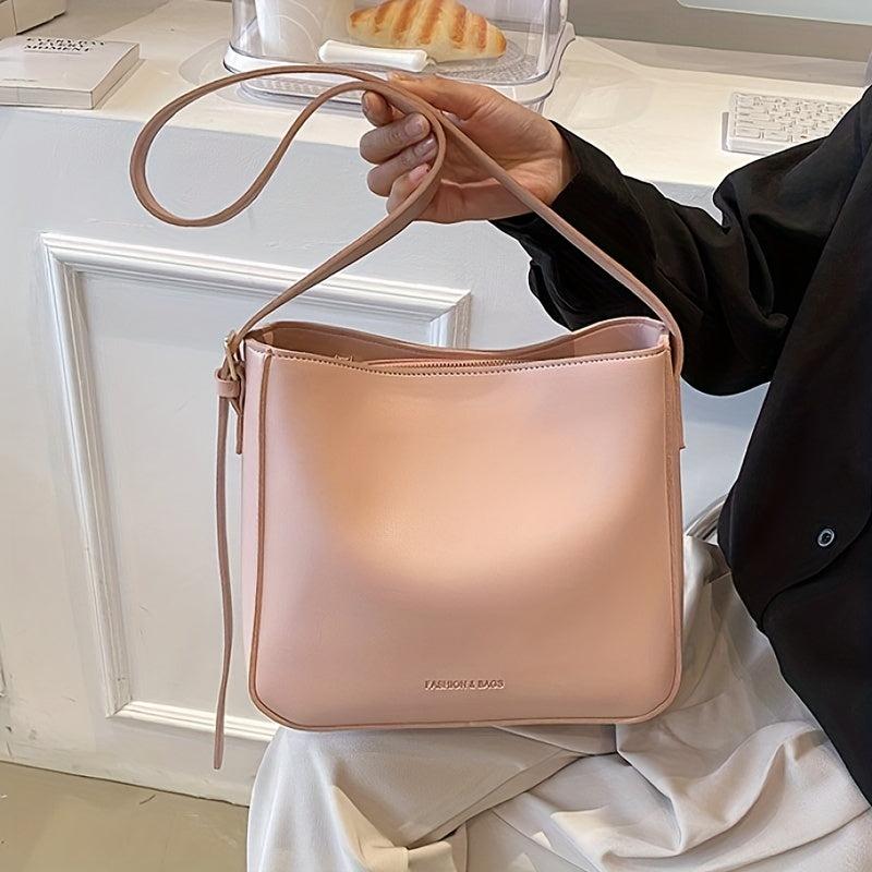 Stylish Shoulder Bag PU Leather Crossbody Bag Large Capacity