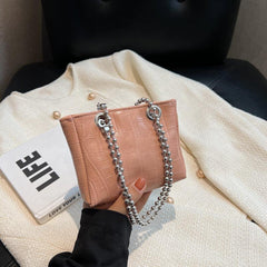 Crocodile Pattern Small Bag Shoulder Chain Purse