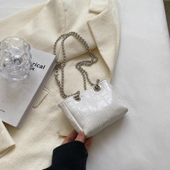 Crocodile Pattern Small Bag Shoulder Chain Purse