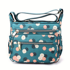Flower Print Hobo Bag Lightweight Shoulder Bag