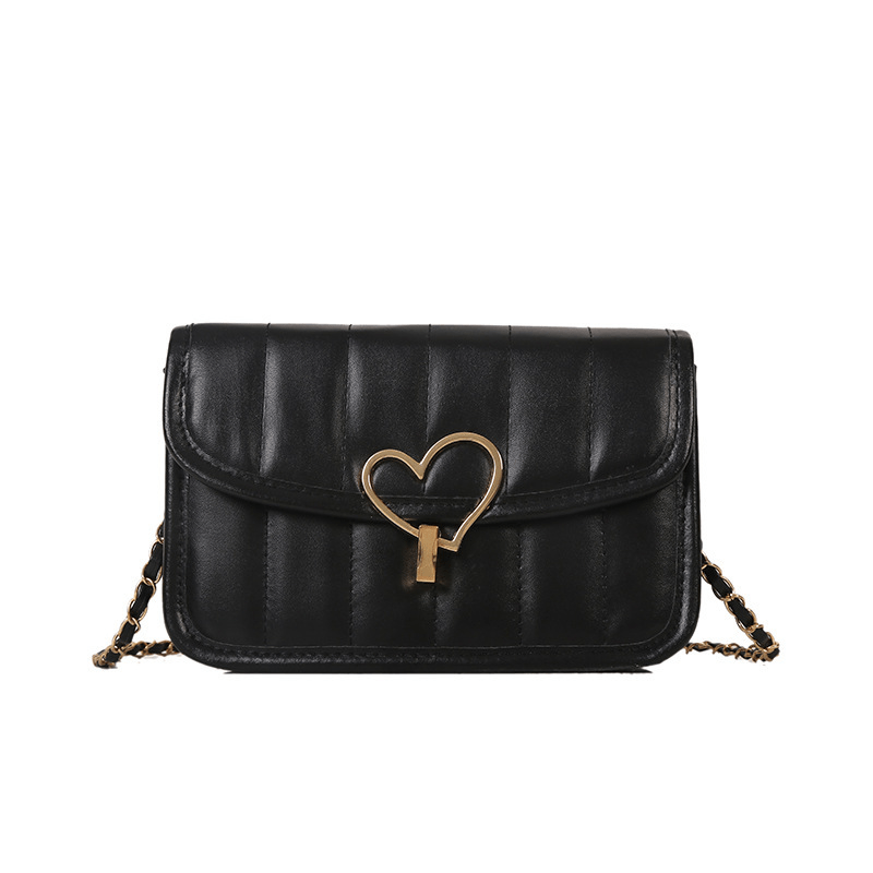 Quilted Flap Crossbody Bag Fairy Heart Shoulder Handbag