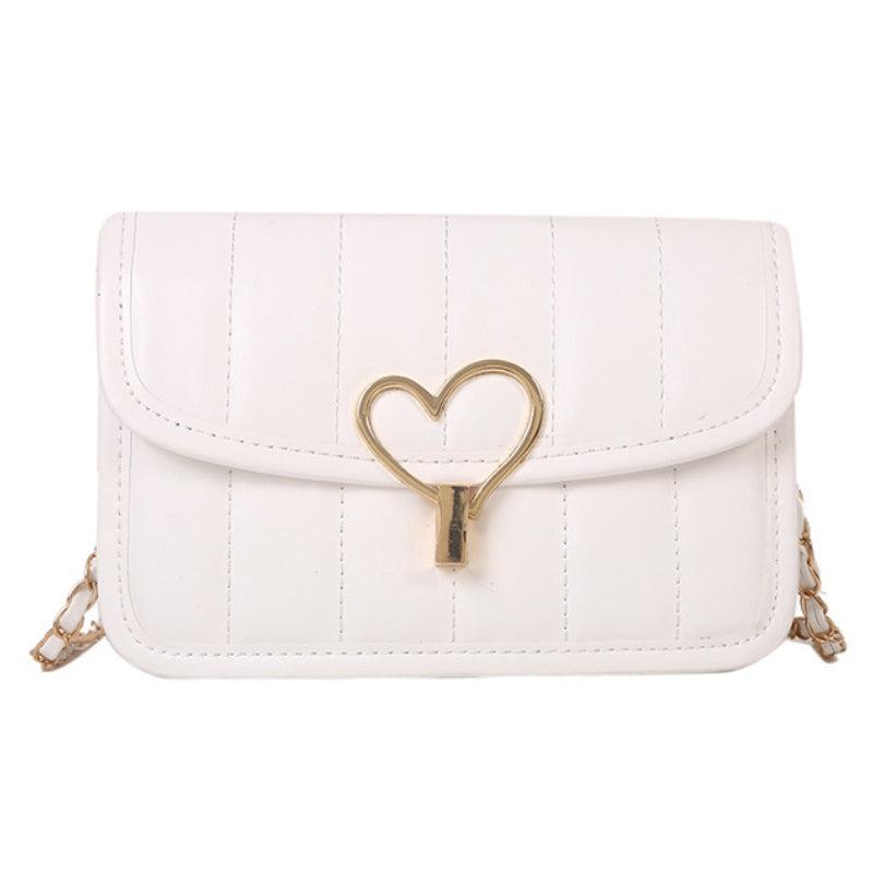 Quilted Flap Crossbody Bag Fairy Heart Shoulder Handbag