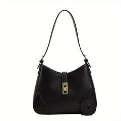 Women's Minimalist Shoulder Bag PU Leather Handbag