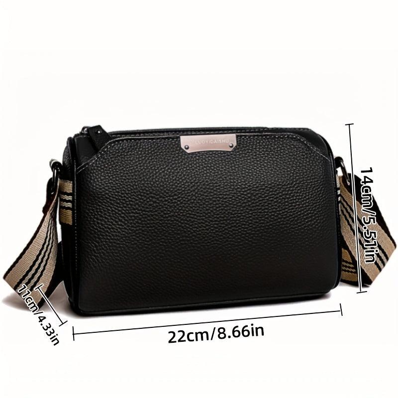 Vintage Leather Shoulder Bag Retro Crossbody Bag Women's Versatile Handbag