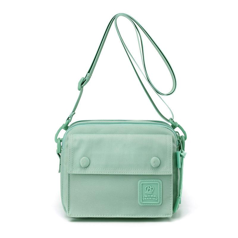 Mini Solid Phone Crossbody Bag Nylon Waterproof Lightweight Messenger Bag