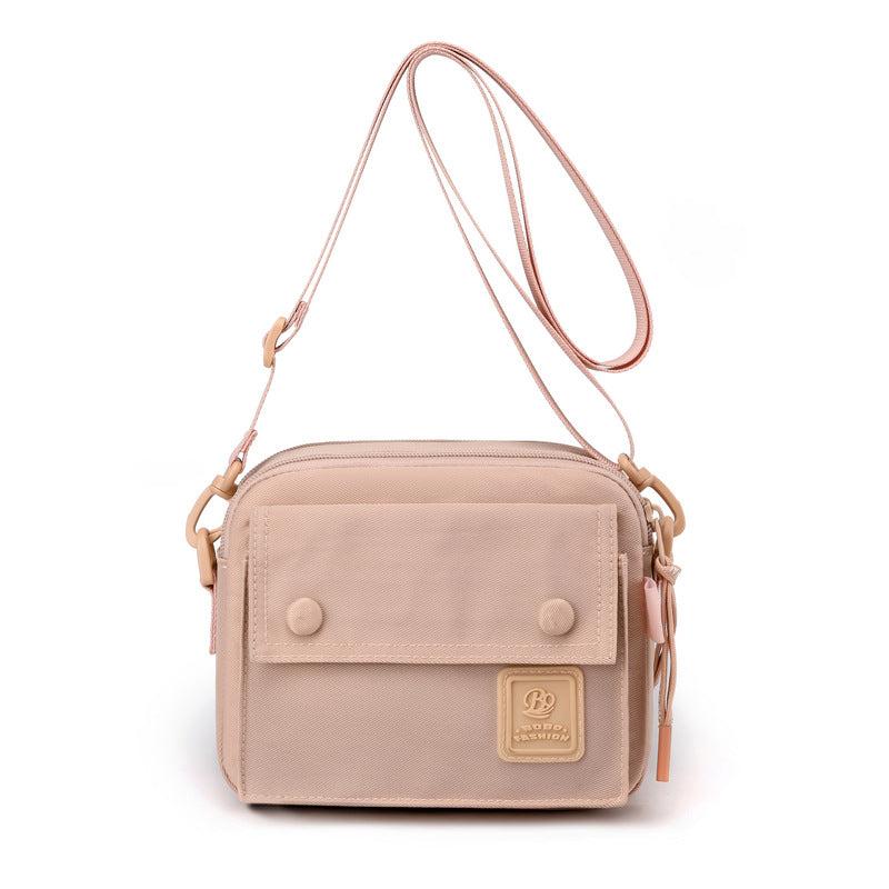Mini Solid Phone Crossbody Bag Nylon Waterproof Lightweight Messenger Bag