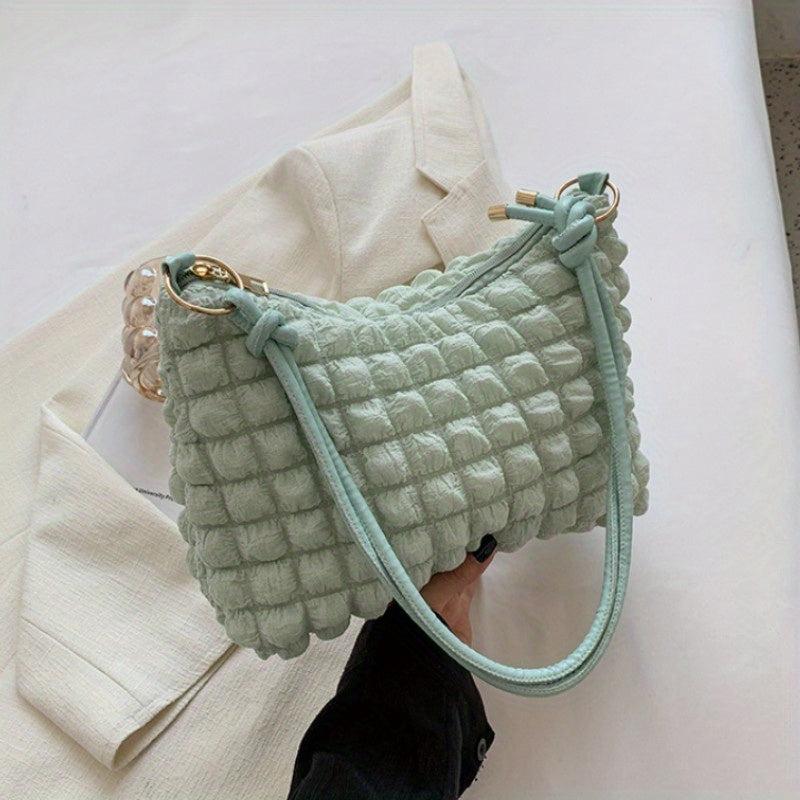 Cloud Pleated Hobo Shoulder Bag Women's Casual Handbag