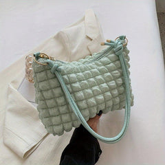 Cloud Pleated Hobo Shoulder Bag Women's Casual Handbag