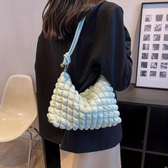 Cloud Pleated Hobo Shoulder Bag Women's Casual Handbag