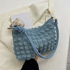 Cloud Pleated Hobo Shoulder Bag Women's Casual Handbag