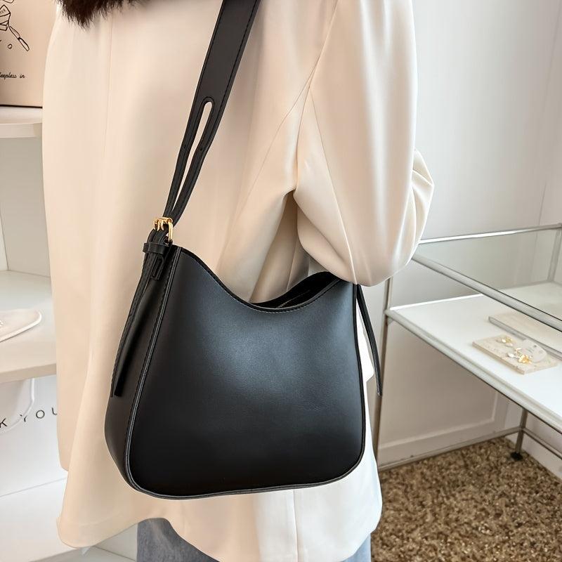 Minimalist Crossbody Bag Women's Faux Leather Purse