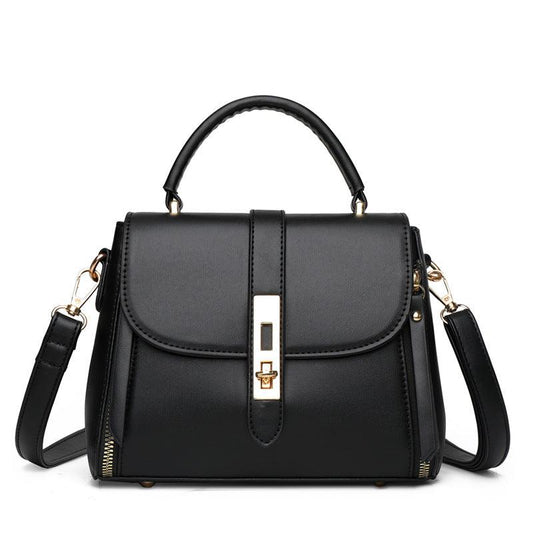 Flap Shoulder Bag Faux Leather Zipper Handbag Crossbody Bag