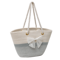Straw Woven Summer Tote Beach Bag Large Capacity Casual Han