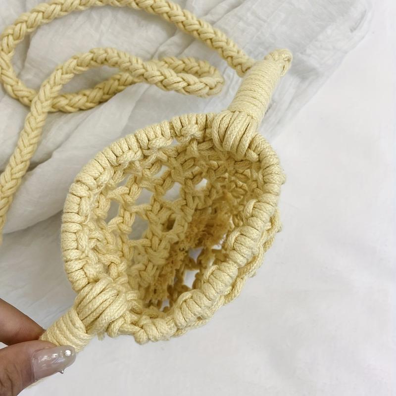 Straw Woven Cell Phone Crossbody Bag Summer Beach Bag