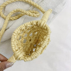 Straw Woven Cell Phone Crossbody Bag Summer Beach Bag