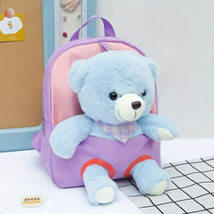 Plush Bear Doll Backpack For Kindergarten Animal Toy Schoolbag