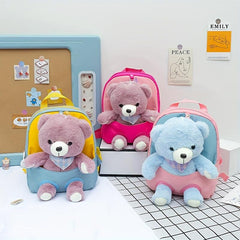 Plush Bear Doll Backpack For Kindergarten Animal Toy Schoolbag