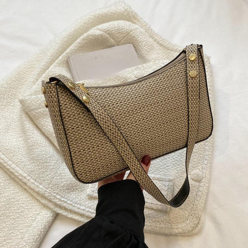 Vintage Crescent Shoulder Bag Retro Underarm Bag