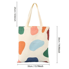 Fruit Pattern Canvas Tote Bag Large Capacity Handbag