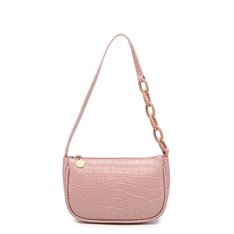 Faux Crocodile Embossed Underarm Bag Women's Shoulder Bag