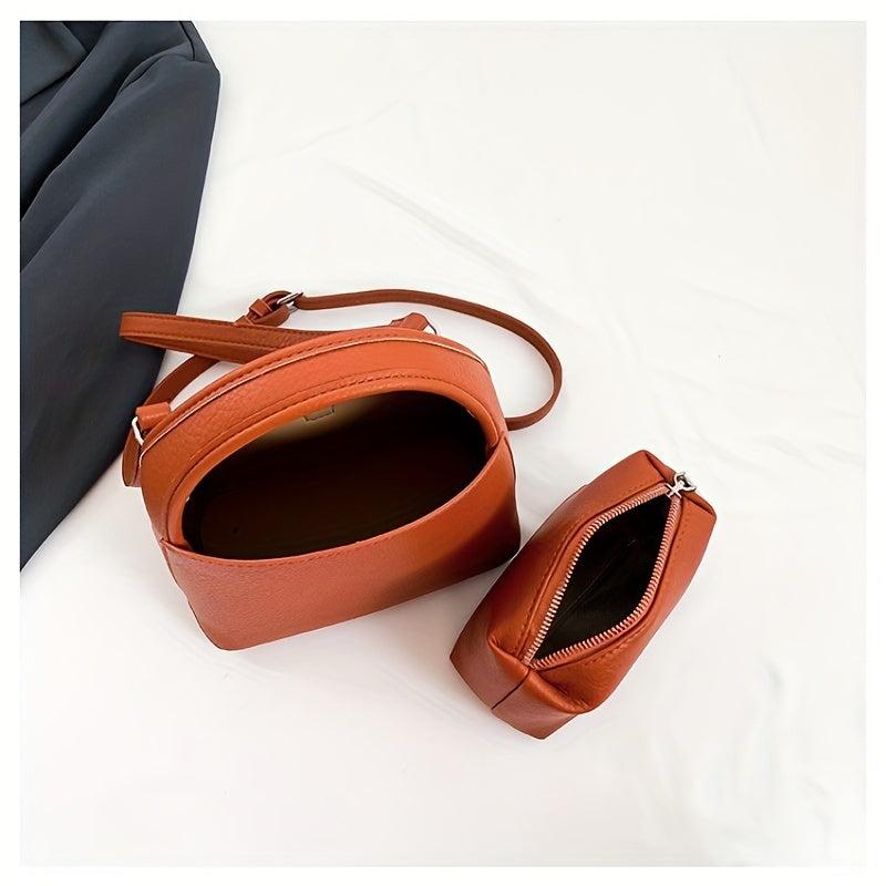 Minimalist Solid Bucket Bag Satchel Bag For Work