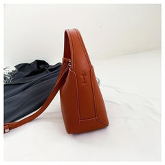 Minimalist Solid Bucket Bag Satchel Bag For Work