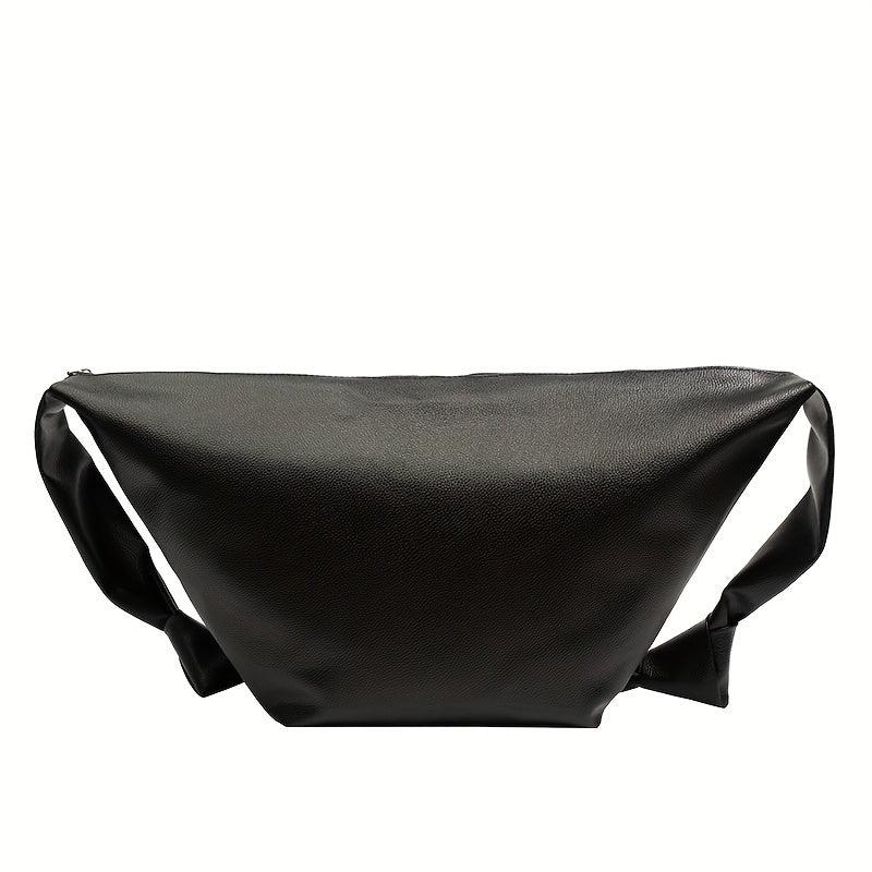 Casual Minimalist Crescent Shoulder Bag Solid Crossbody Bag