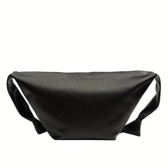 Casual Minimalist Crescent Shoulder Bag Solid Crossbody Bag