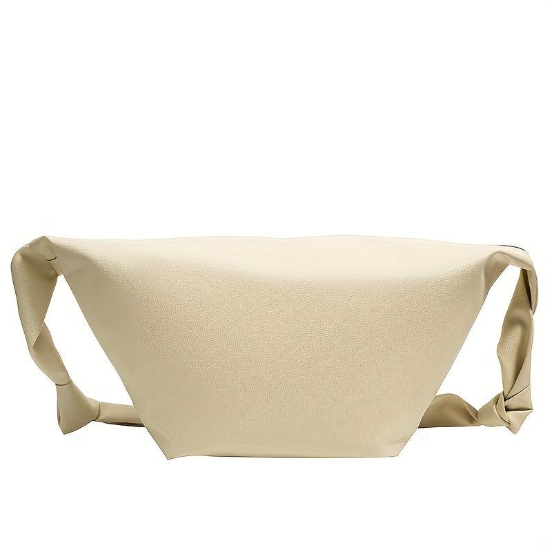 Casual Minimalist Crescent Shoulder Bag Solid Crossbody Bag