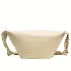 Casual Minimalist Crescent Shoulder Bag Solid Crossbody Bag