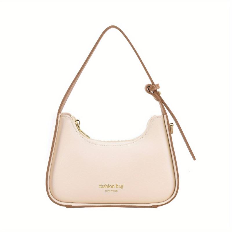 Vintage Crescent Shoulder Bag Retro PU Leather Hobo Bag Women's Casual Handbag