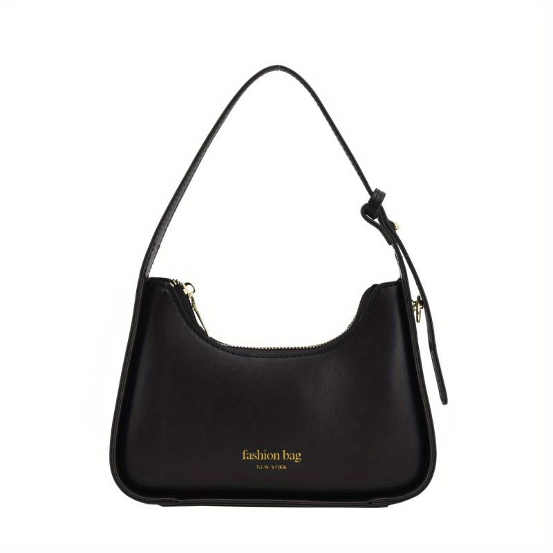 Vintage Crescent Shoulder Bag Retro PU Leather Hobo Bag Women's Casual Handbag
