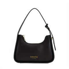 Vintage Crescent Shoulder Bag Retro PU Leather Hobo Bag Women's Casual Handbag