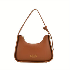 Vintage Crescent Shoulder Bag Retro PU Leather Hobo Bag Women's Casual Handbag