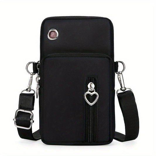 Nylon Phone Bag Sports Running Armband Mini Crossbody Purse Wallet