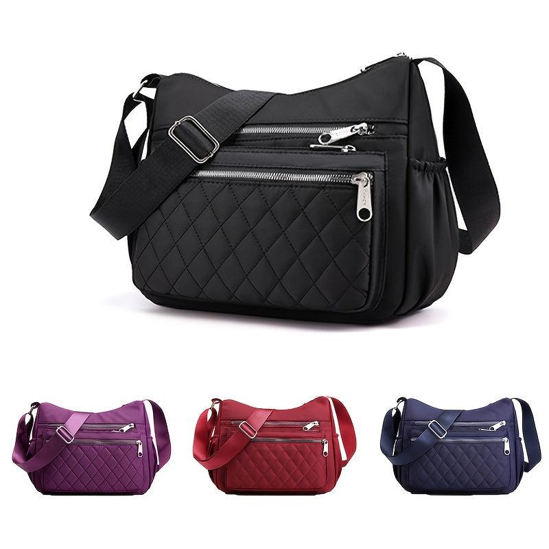 Quilted Nylon Crossbody Bag Shoulder Phone Bag Women's Handbag Purse
