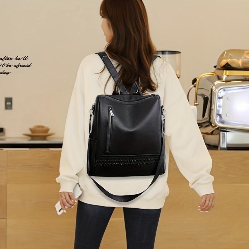 Convertible Backpack Purse Preppy Daypack Women's School & Travel Bag