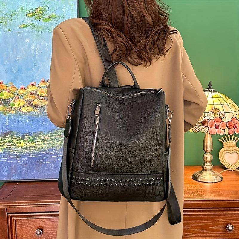 Convertible Backpack Purse Preppy Daypack Women's School & Travel Bag