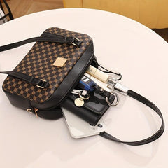 Vintage Geometric Pattern Shoulder Bag for Work