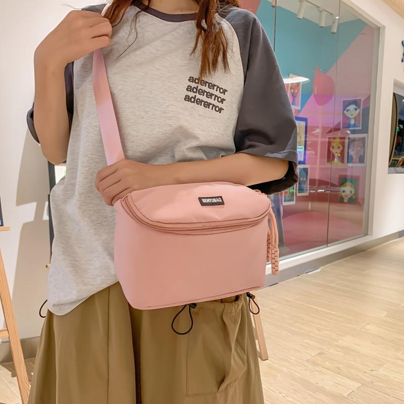 Large Capacity Canvas Crossbody Bag Women's Shoulder Handbag