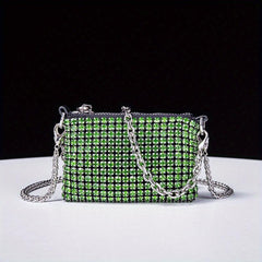 Glitter Rhinestone Evening Bag Dinner Clutch Purse for Party