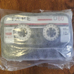 Audio Tape Shaped Zipper Shoulder Bag Crossbody Bag